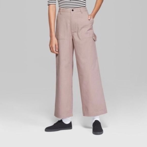 Wild Fable Wide Leg Pocket Pants Pink - Picture 2 of 6